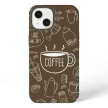 Retro Coffee Cup Pattern Mug – Perfect for Barista