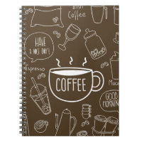 Retro Coffee Cup Pattern Mug – Perfect for Barista