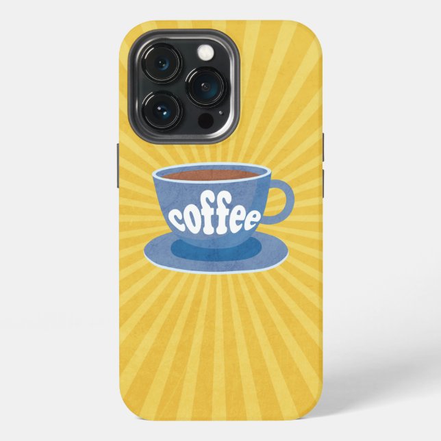 Retro Coffee Design Case-Mate iPhone Case (Back)