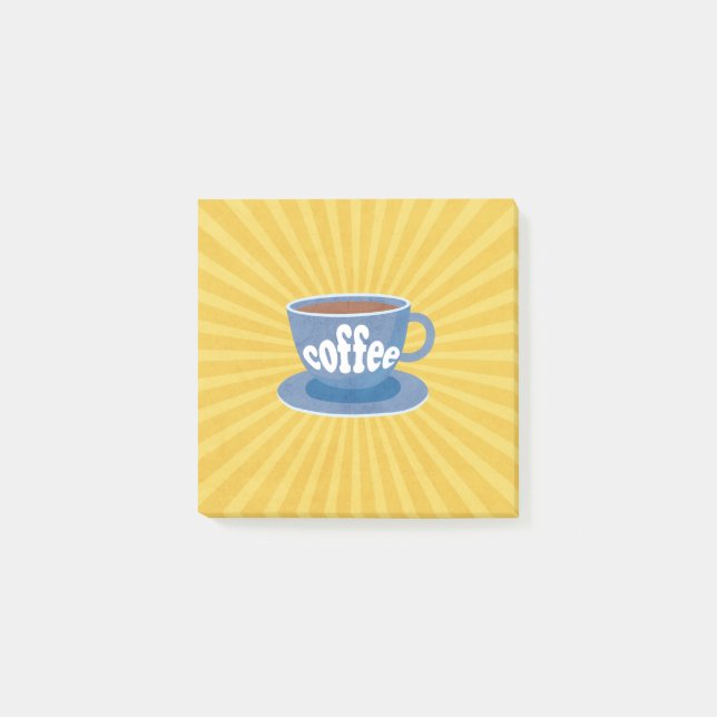 Retro Coffee Design Post-it Notes (Front)