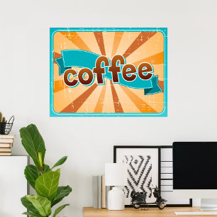 Retro Coffee Design Poster