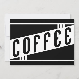 retro coffee invitation