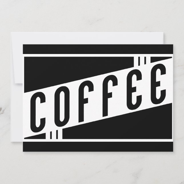 retro coffee invitation (Front)