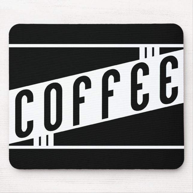 retro coffee mouse mat (Front)