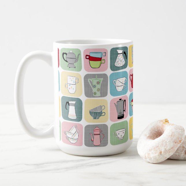 Retro Coffee Mug (With Donut)