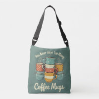 Retro Coffee Mug Stack Illustration