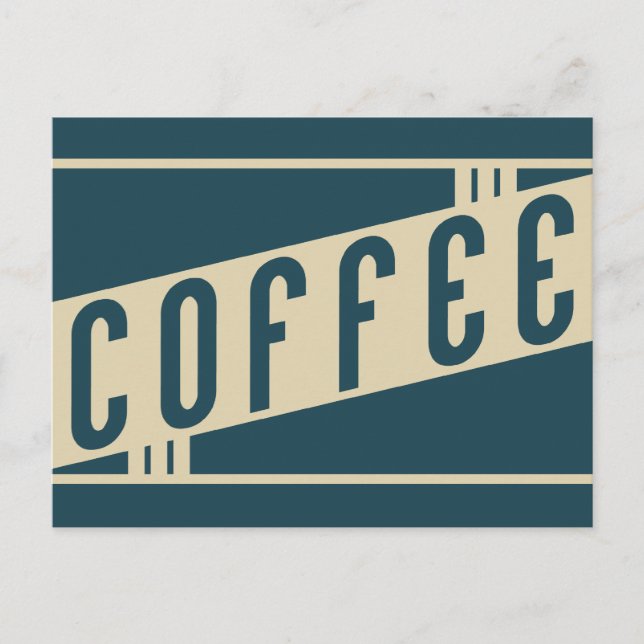 retro coffee postcard (Front)