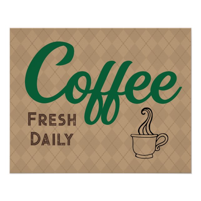 Retro Coffee Poster (Front)
