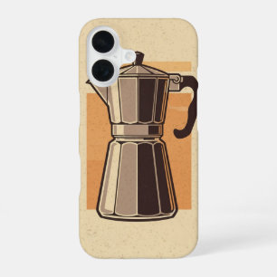 Retro Coffee Pot / Retro Coffee Maker iPhone 16 Case