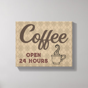 Retro Coffee Shop Diner Sign Art 