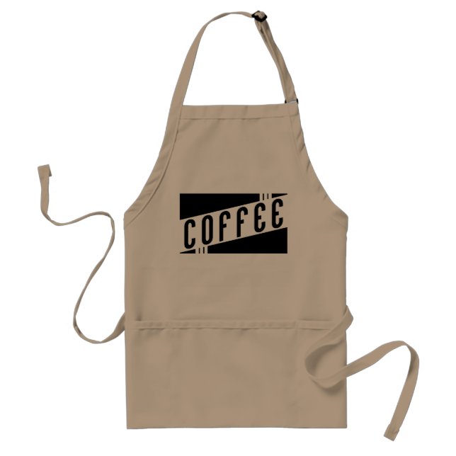 retro coffee standard apron (Front)