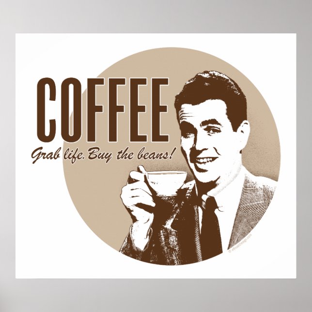 Retro Coffee (style 1) Poster (Front)