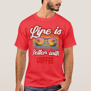 Retro Coffee Sunset T-Shirt