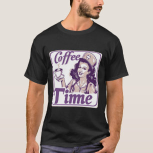 Retro Coffee Time Sign T-Shirt
