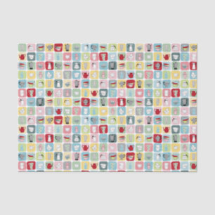 Retro Coffee Tissue Paper
