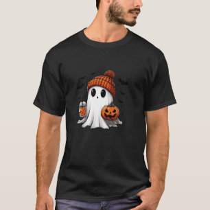 Retro Cold Like My Soul Coffee Clud Ghost Spooky H T-Shirt