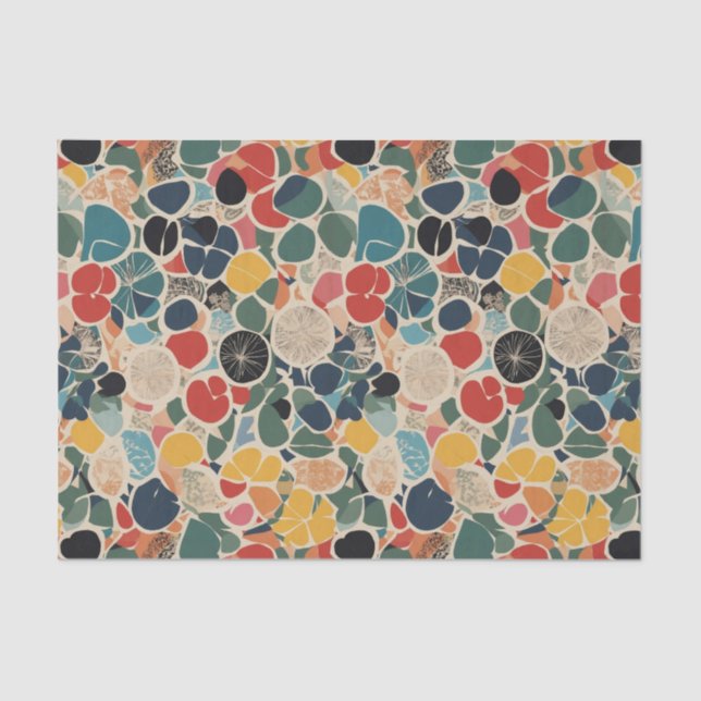 Retro Collage Tissue Paper (Front)