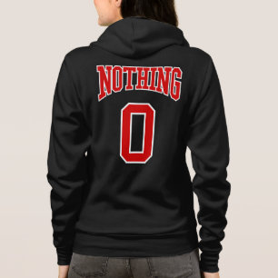 Retro College Red White Black Nothing Zero Sport Hoodie