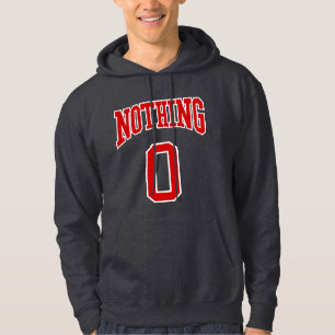 Retro College Red White Black Nothing Zero Sport Hoodie