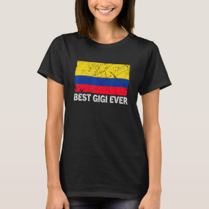 Retro Colombia Flag Best Gigi Ever Mother's Day T-Shirt