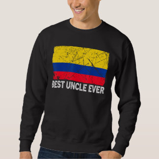 Retro Colombia Flag Best Uncle Ever Father's Day Sweatshirt