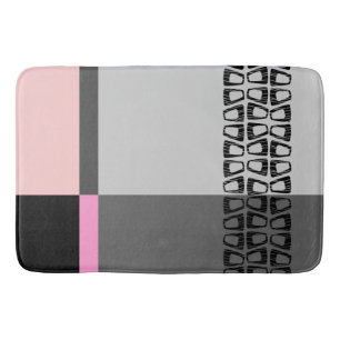 Retro Color Block Bath Mat