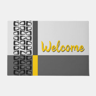 Retro Color Block Doormat