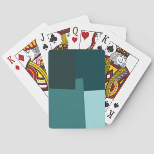 Retro Color Geometric Pattern #7 Playing Cards