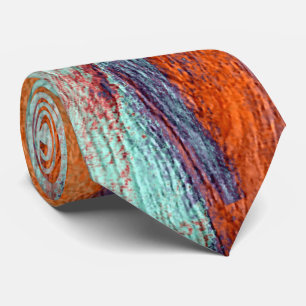 Retro Color Wood Grain #2 Tie