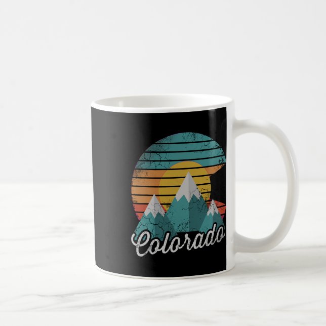 Retro Colorado Mountains Home Love Family Vacation Coffee Mug (Right)