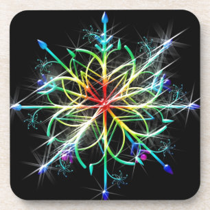 Retro Colored Star Coaster