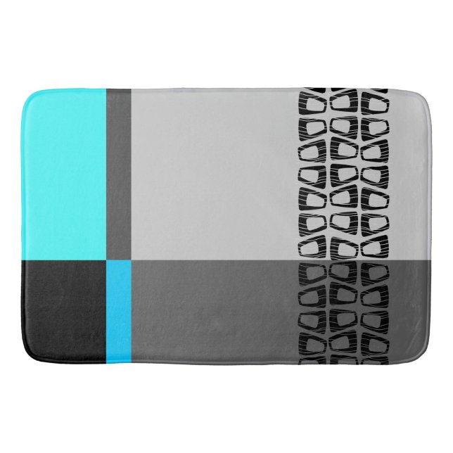 Retro Colour Block Bath Mat (Front)