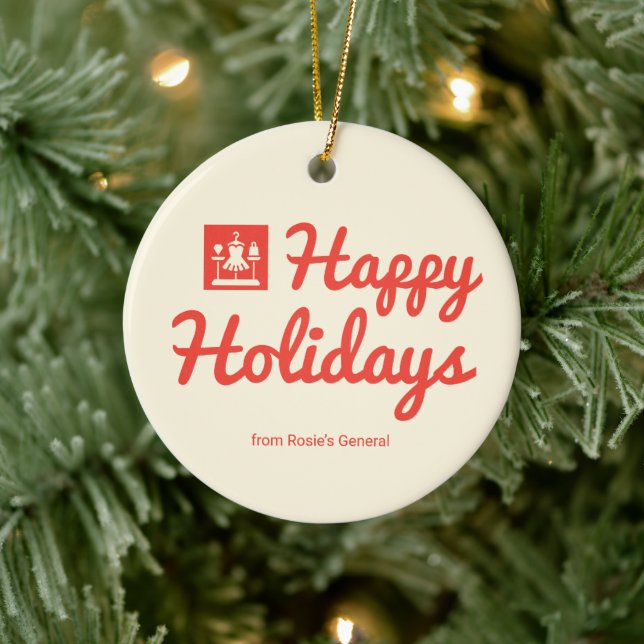 Retro Colour Block Boutique Ornament (Tree)