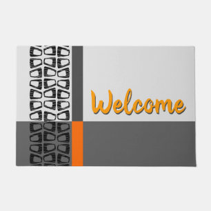 Retro Colour Block Doormat