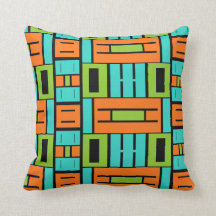 Retro Colour Block Pillow