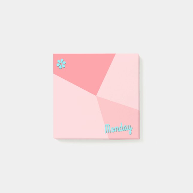 Retro Colour Block Planner Post-it Notes (Front)