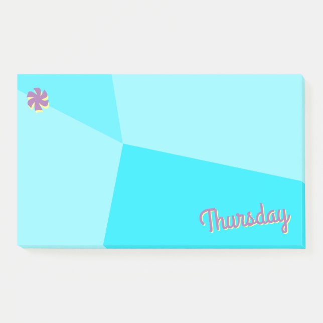 Retro Colour Block Planner Post-it Notes (Front)