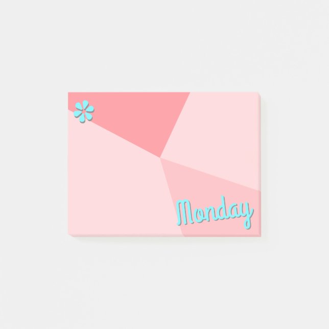 Retro Colour Block Planner Post-it Notes (Front)