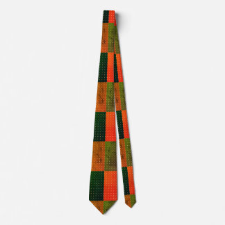 Retro Colour-Block Polka Dot  Tie