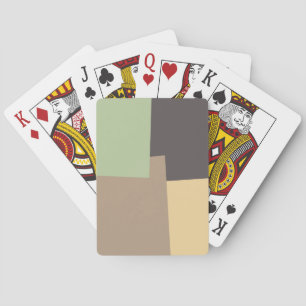 Retro Colour Geometric Pattern #10 Playing Cards