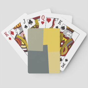 Retro Colour Geometric Pattern #5 Playing Cards