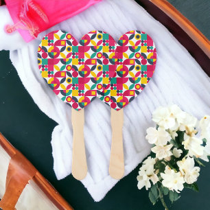 Retro Colour Hand Fan