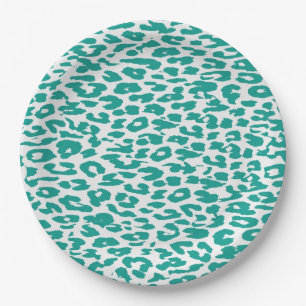 Retro Colour Leopard Print Skin #57 Paper Plate
