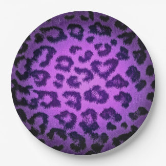 Retro Colour Leopard Print Skin #78 Paper Plate