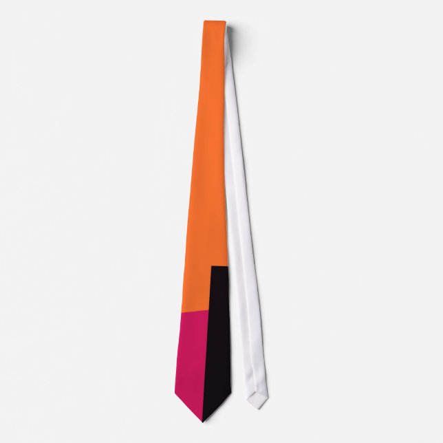 Retro Colour Modern Geometric Pattern #9 Tie (Front)
