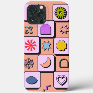 Retro Colour Pattern Personalised Case-Mate iPhone iPhone 13 Pro Max Case