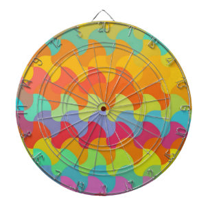 Retro Colour seamless pattern art 3 Dartboard
