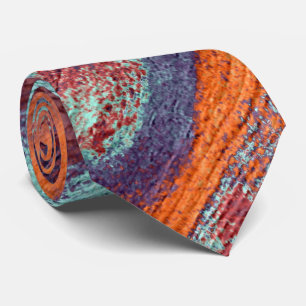 Retro Colour Wood Grain #4 Tie