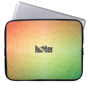 Retro Coloured Polygonal Pattern with Customisatio Laptop Sleeve