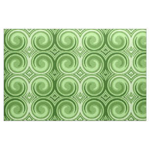 Retro Coloured Twist Abstract Art #16 Fabric